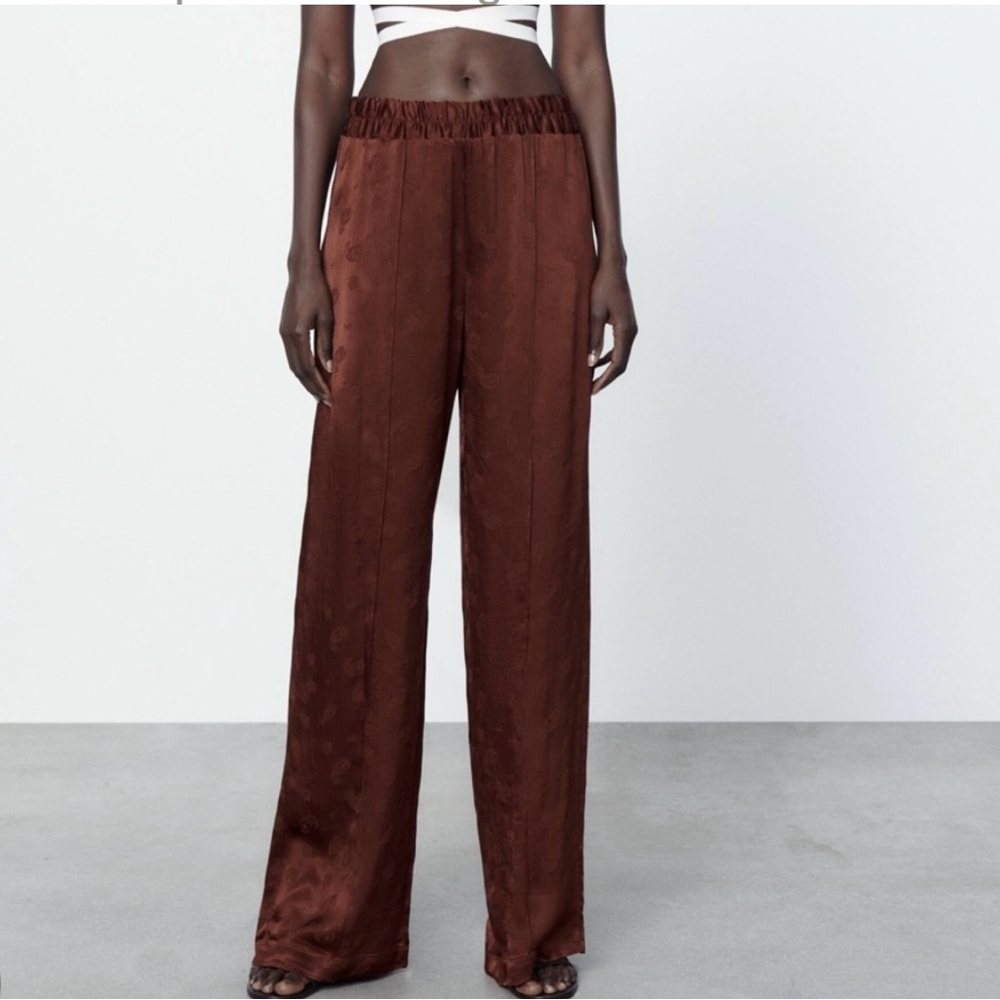 ZARA Jacquard Pajama Pants